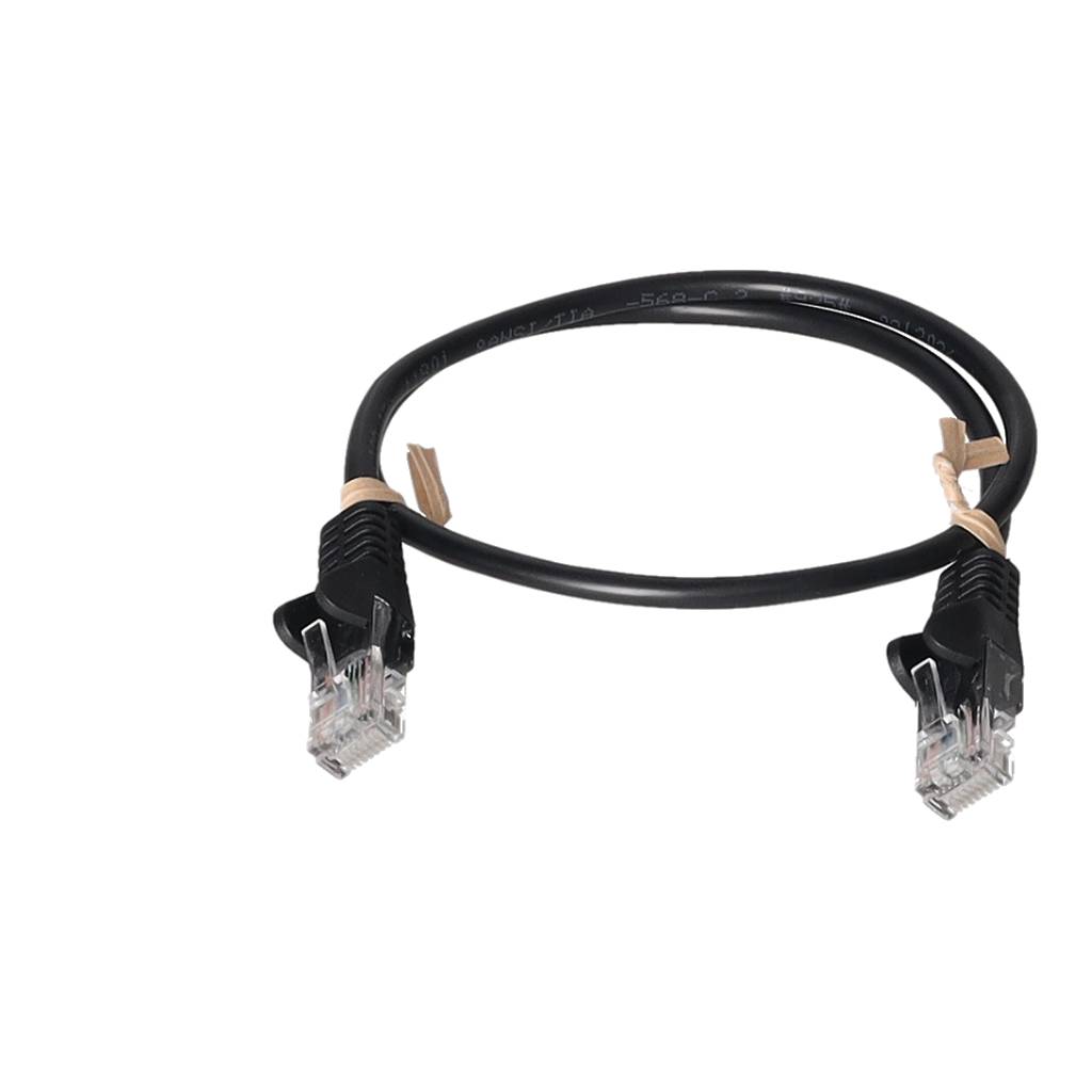 Netzwerkkabel cat.5e 0,5m Schwarz PATCH-C5U 05 SW